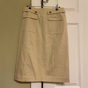 Frances Valentine Beige A-Line Skirt